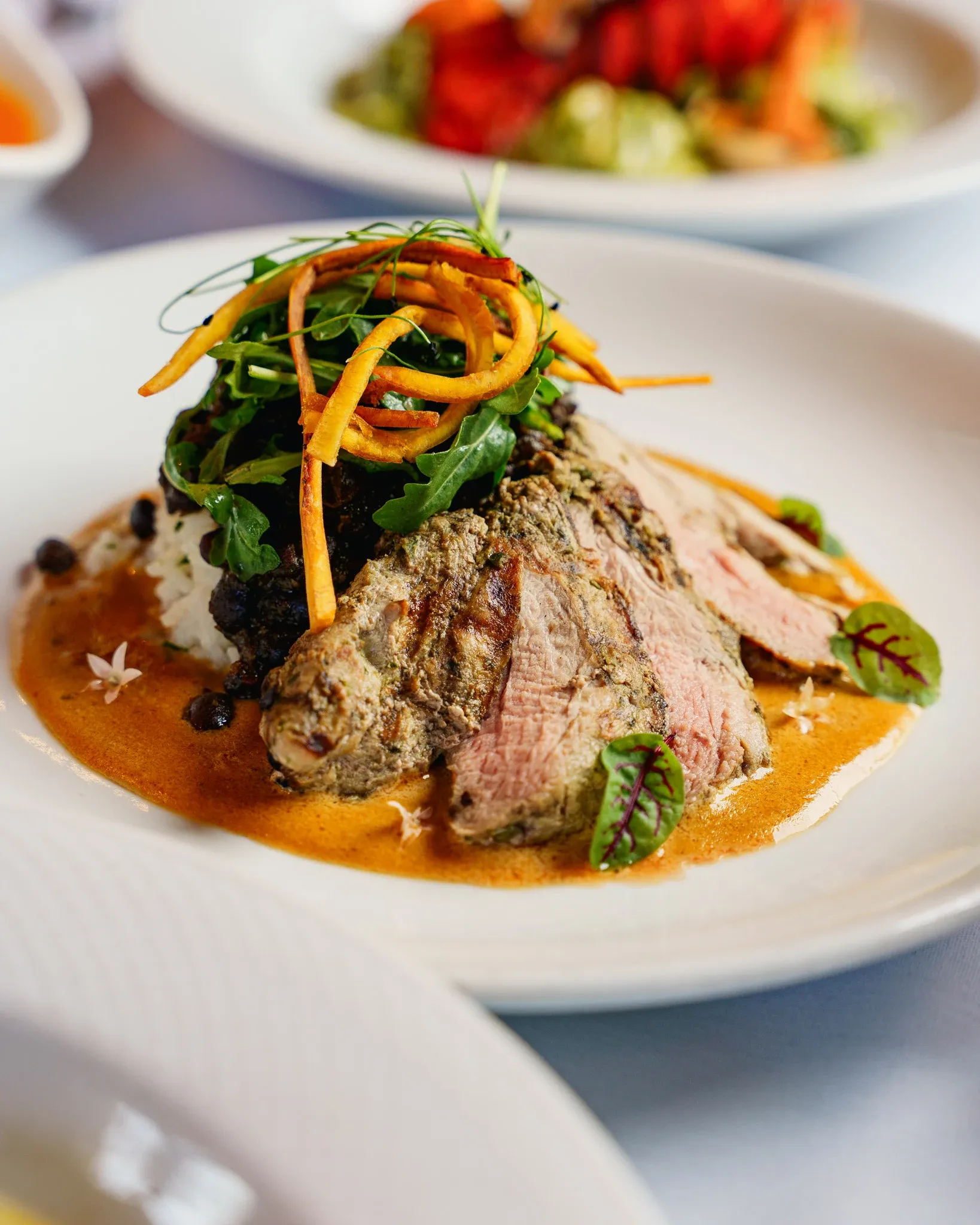 Pork dish at Collage restaurant in St. Augustine