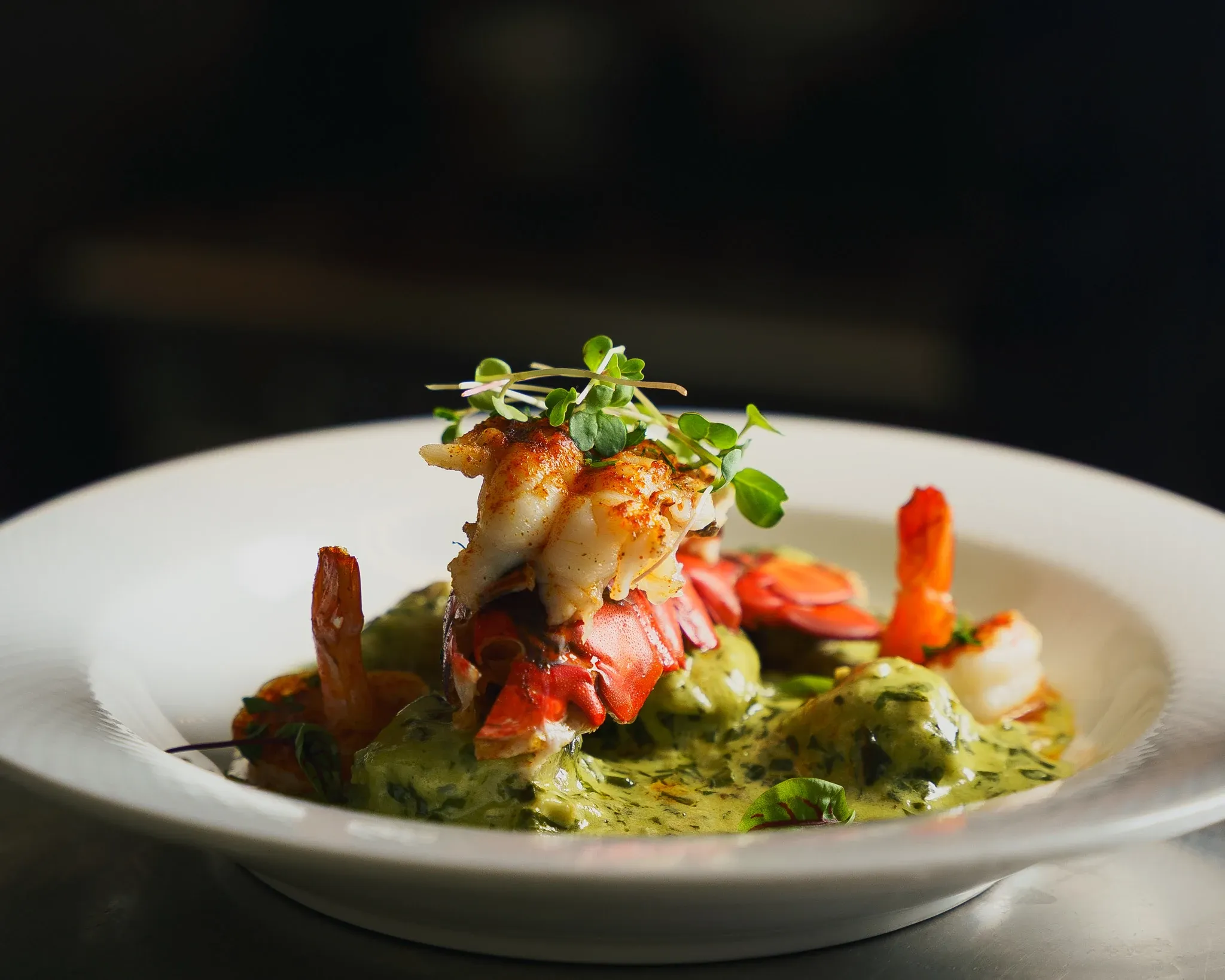 Refined plated course at Collage in St. Augustine