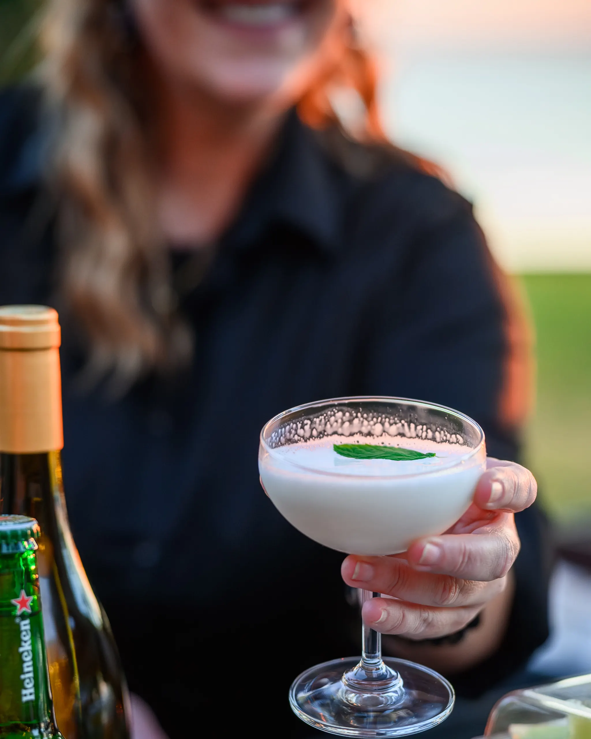 Beverage service cocktail detail