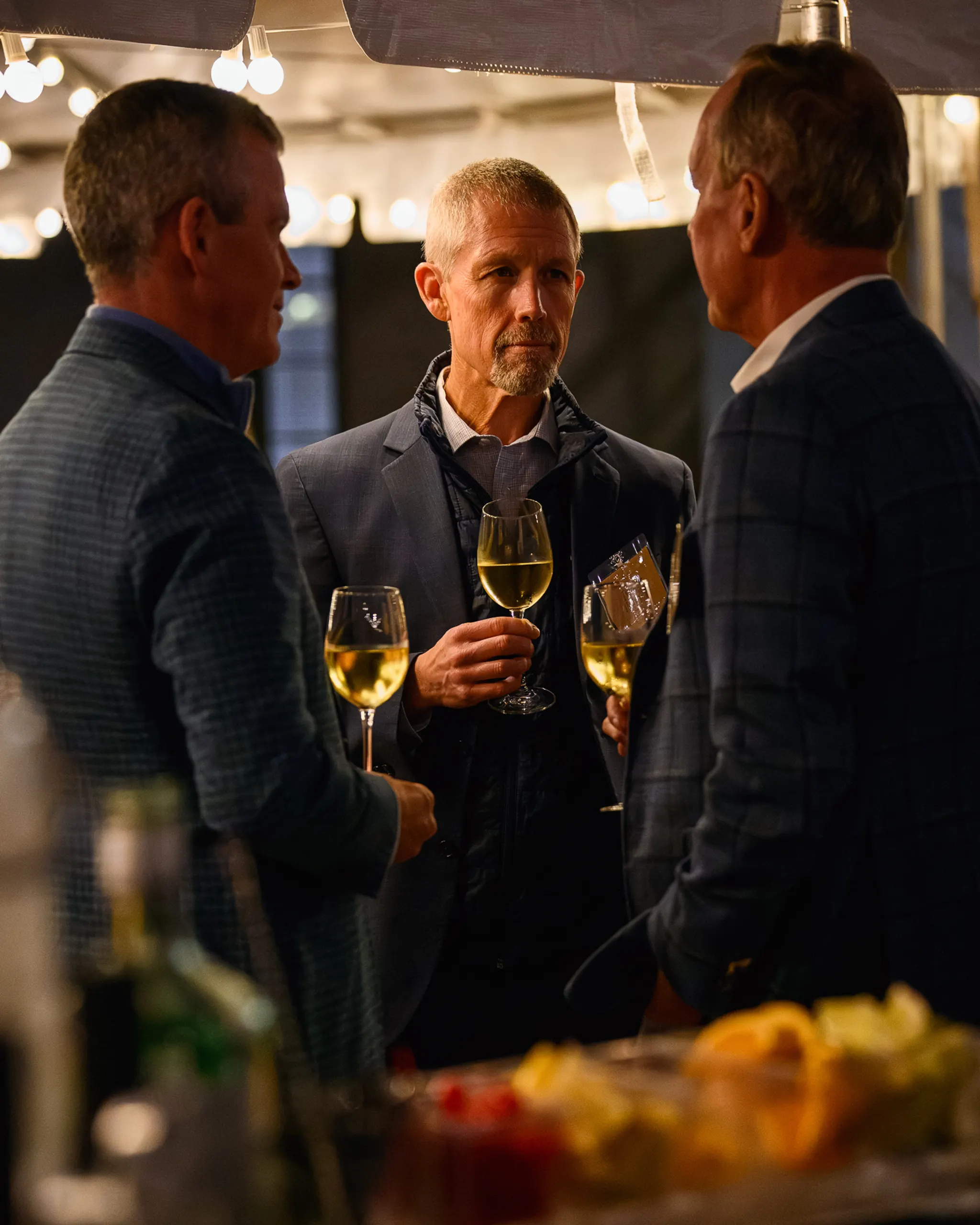 Beverage service detail shot