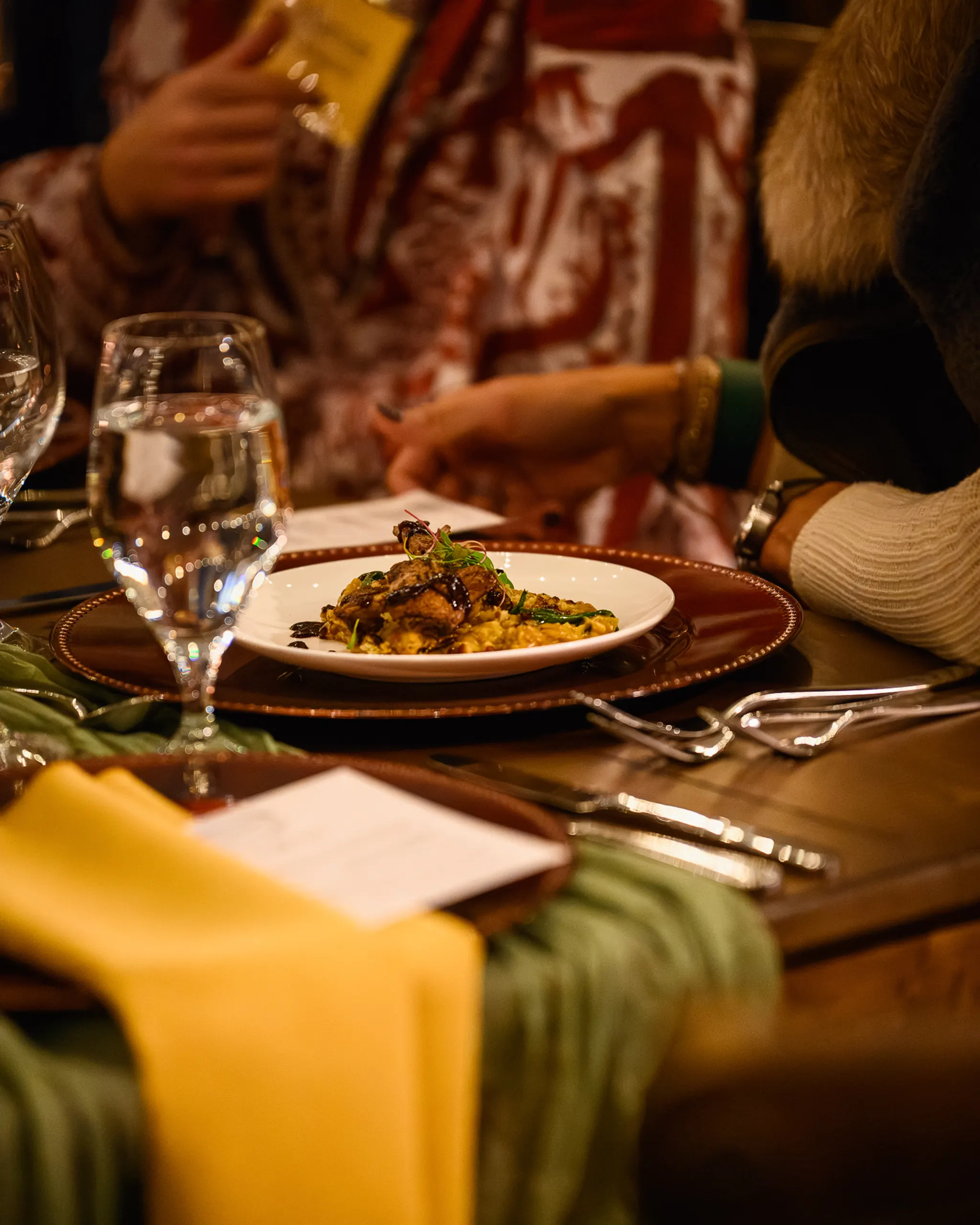 First course detail close-up