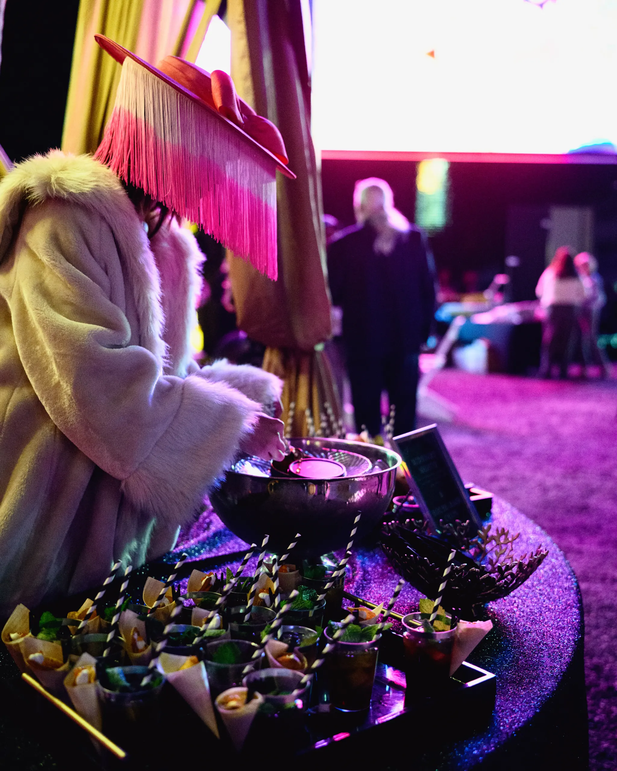 Cool milkman getup at PRI industry event