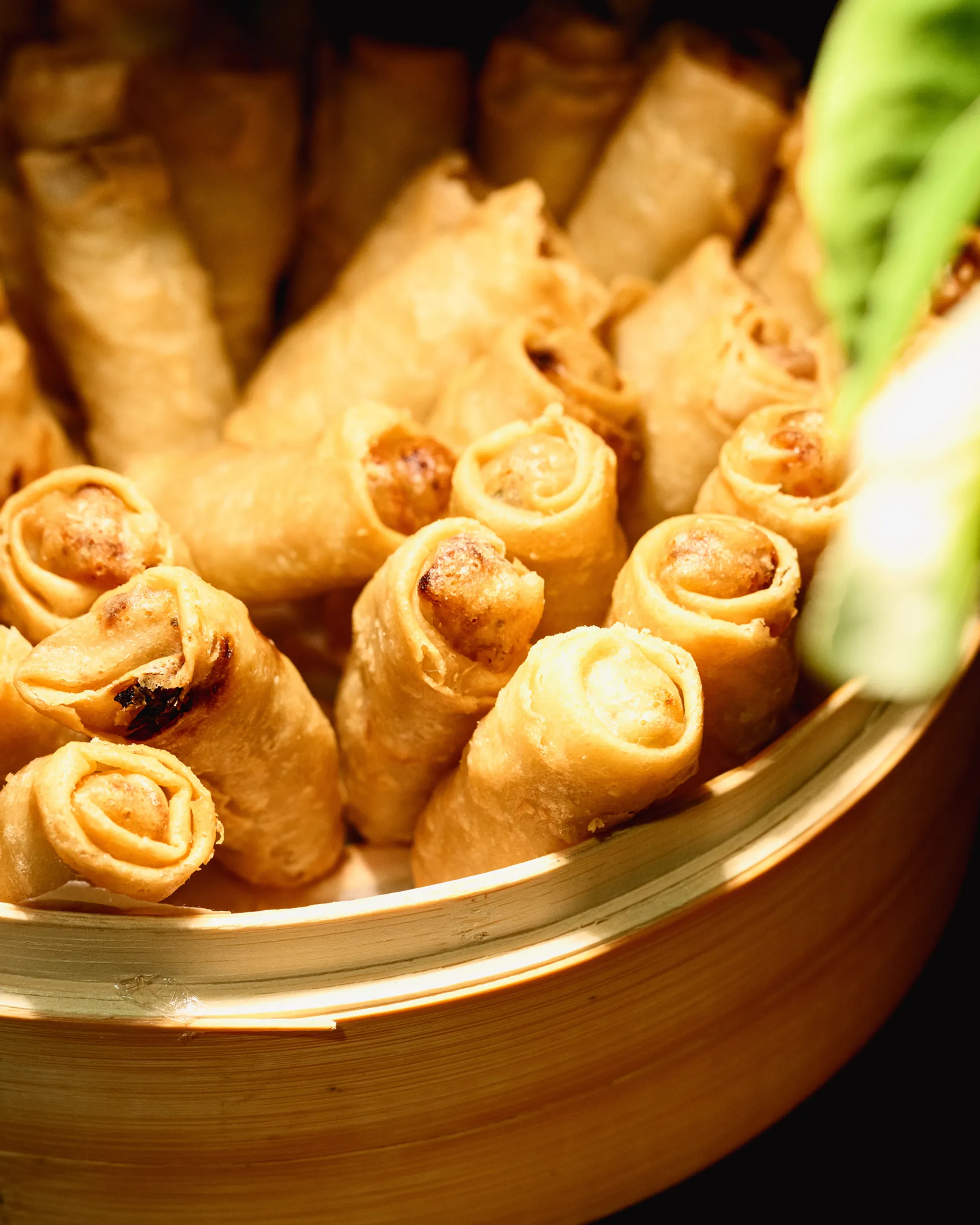 Egg rolls at PRI industry event