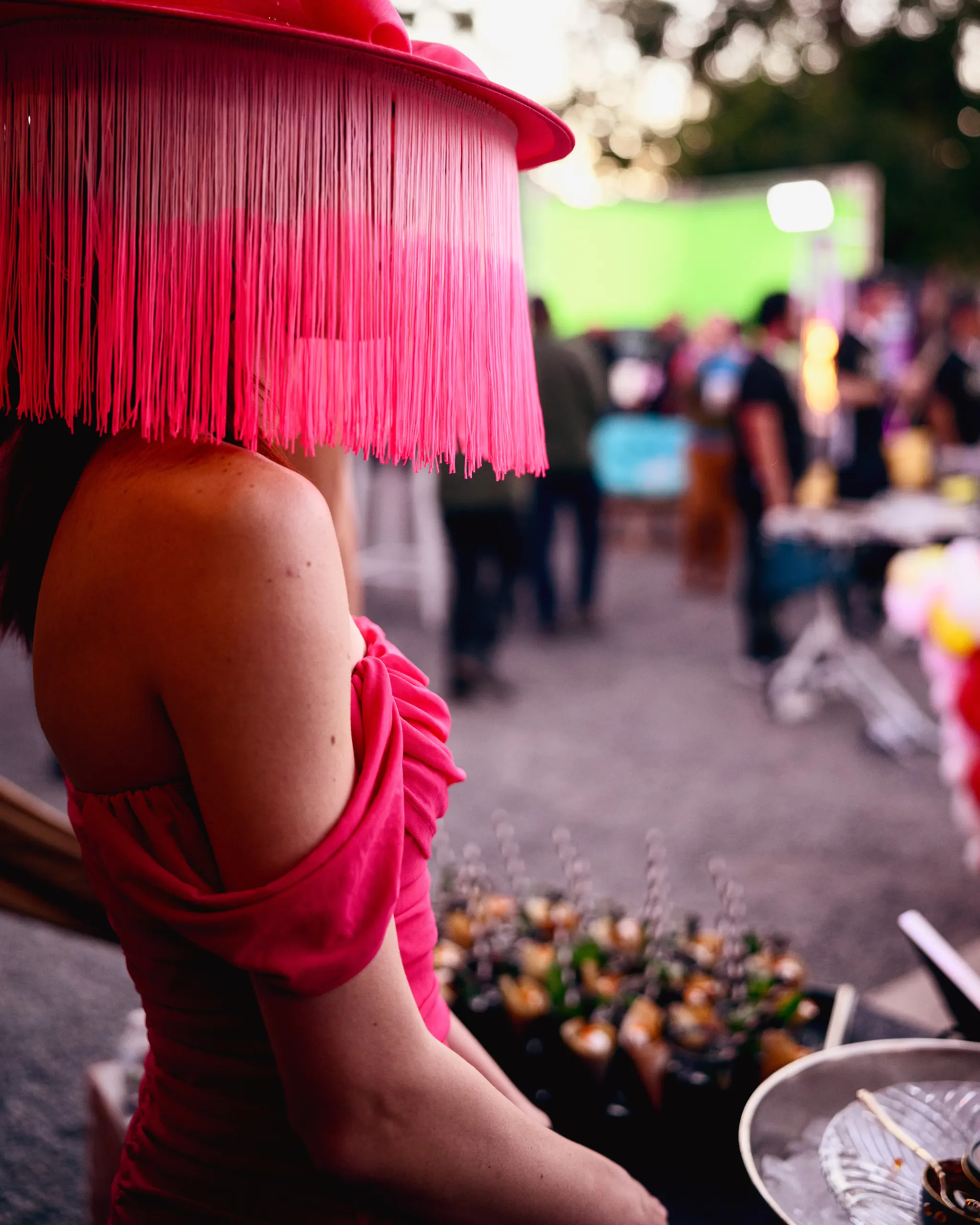 Looking through fringe at PRI event