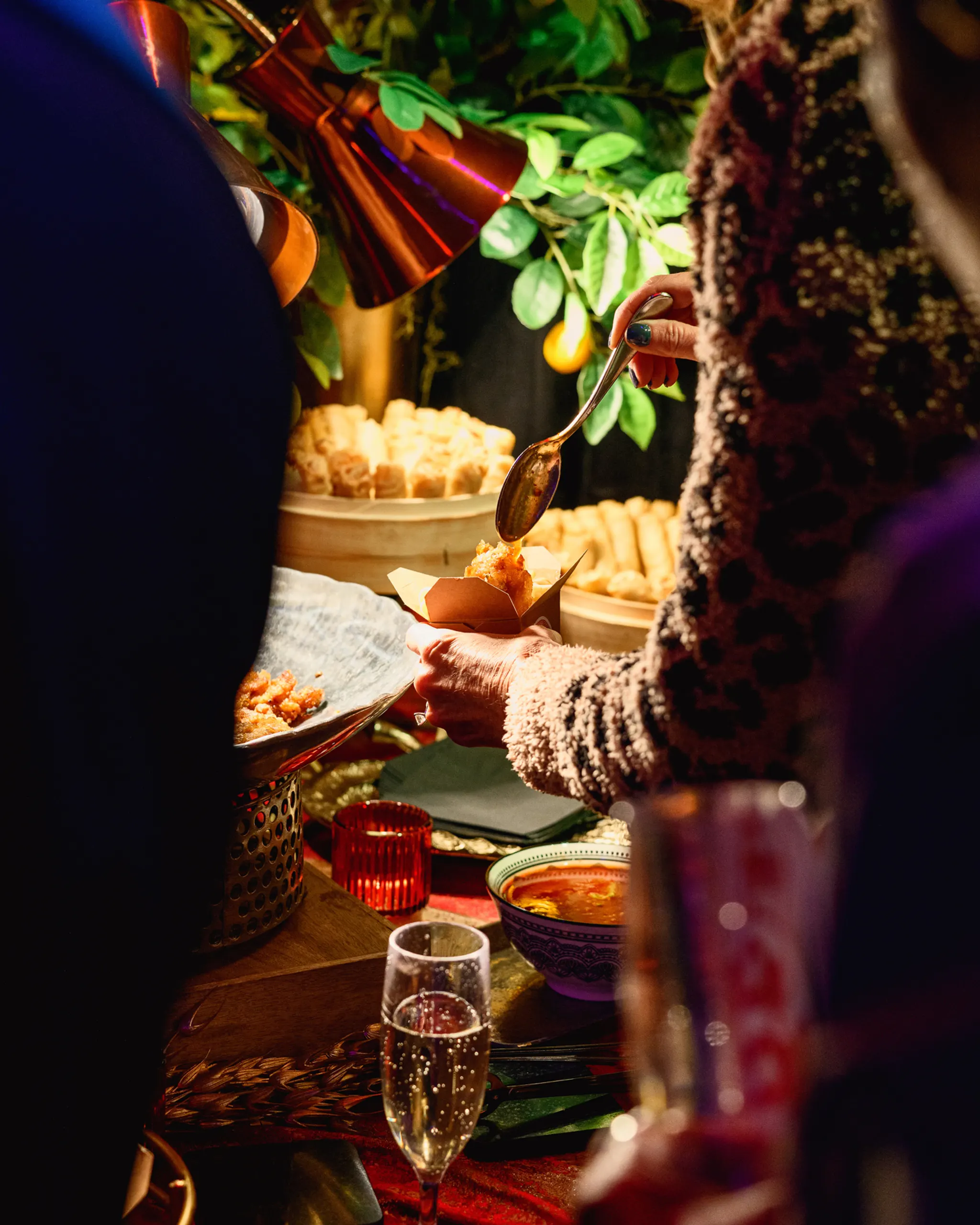 Making takeaway box at PRI event