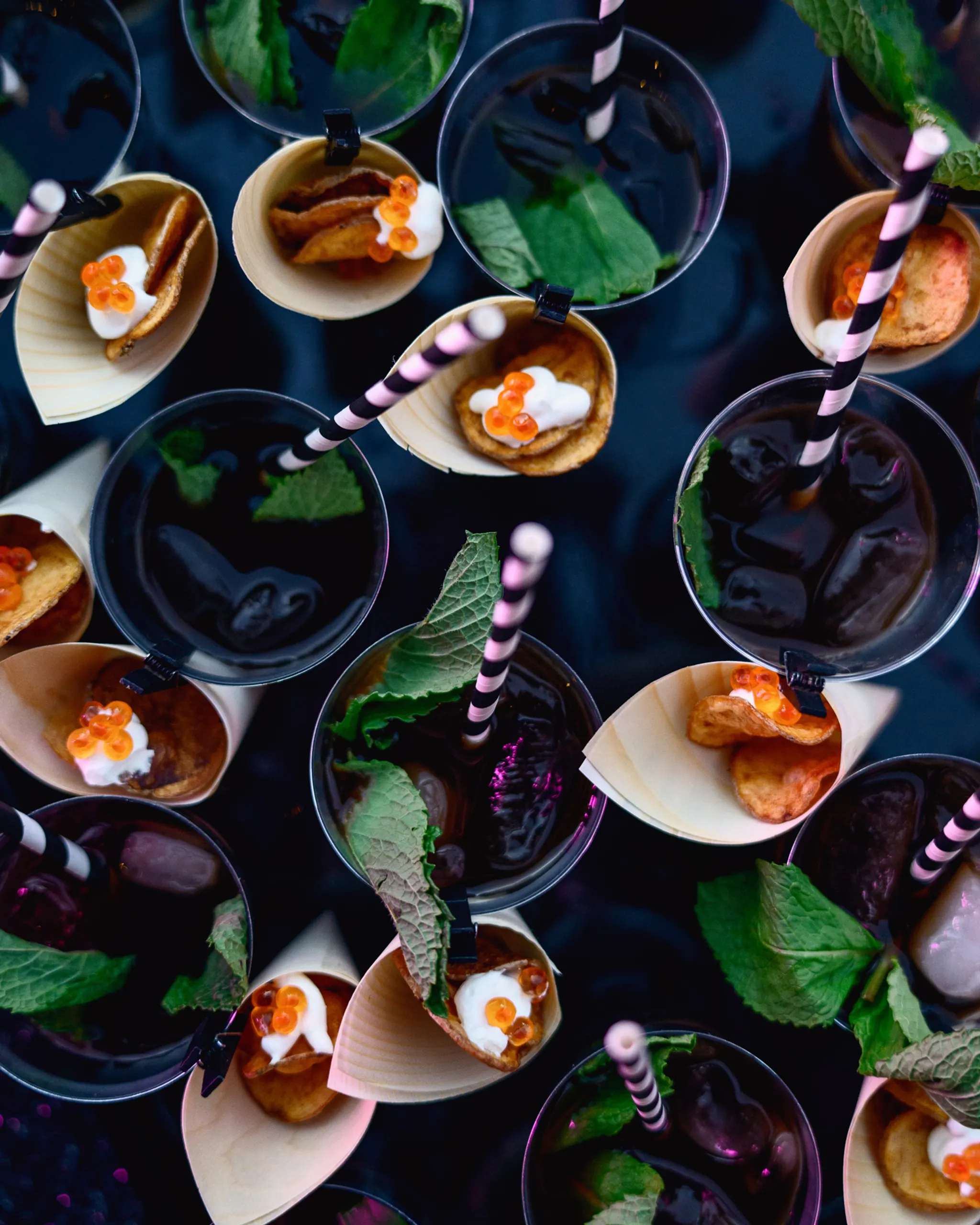 Mojito and caviar crisp at PRI industry event