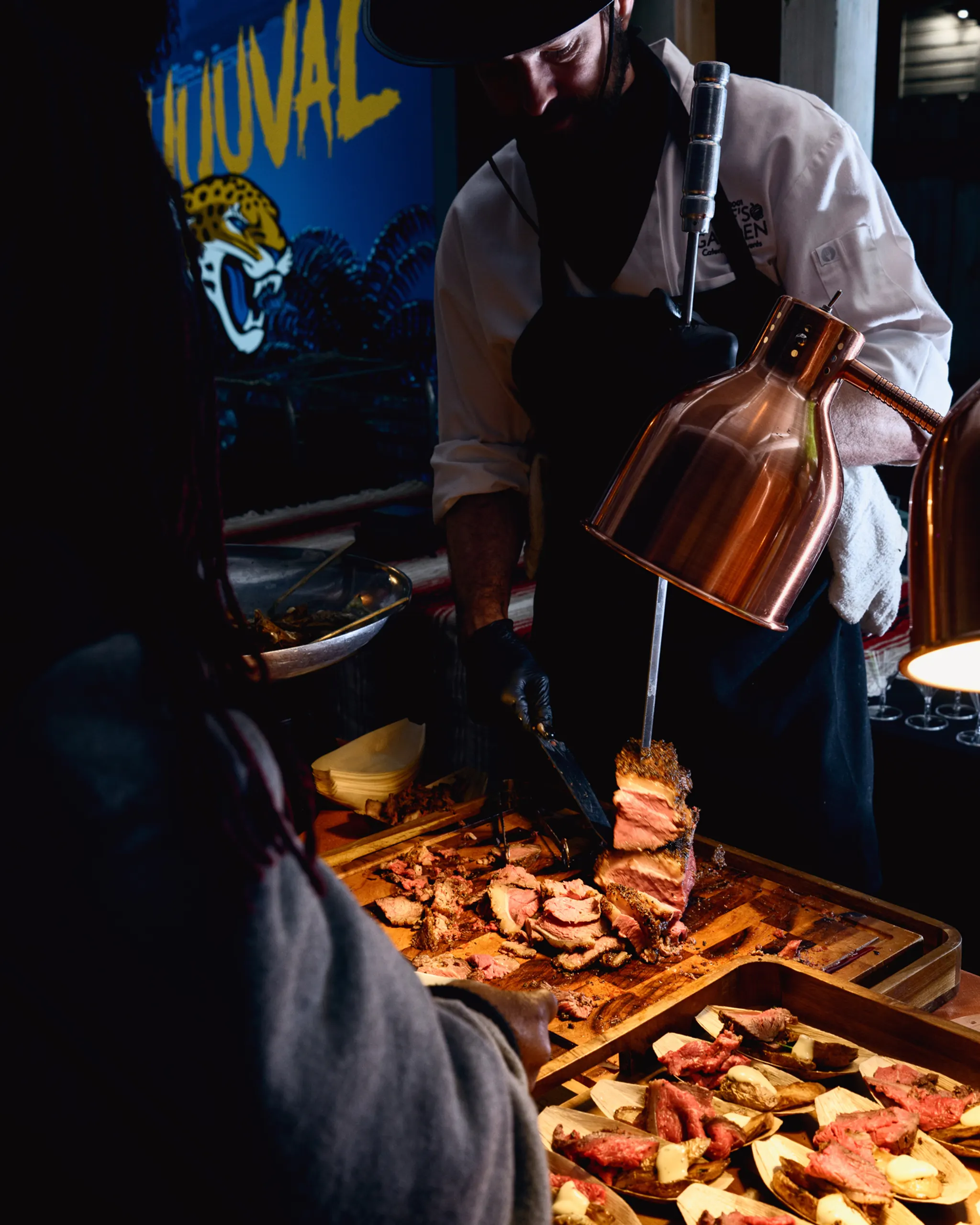 Pizza detail at PRI industry event