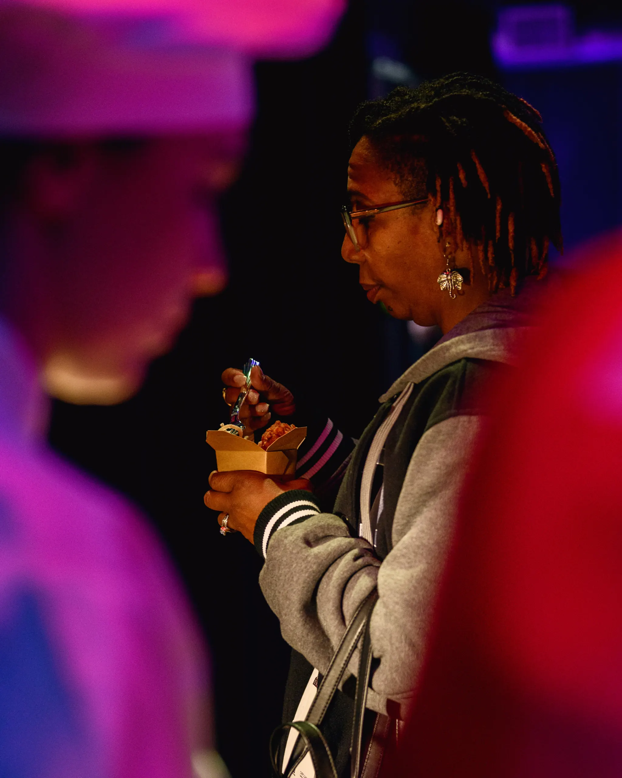 Chef preparing dishes at PRI event