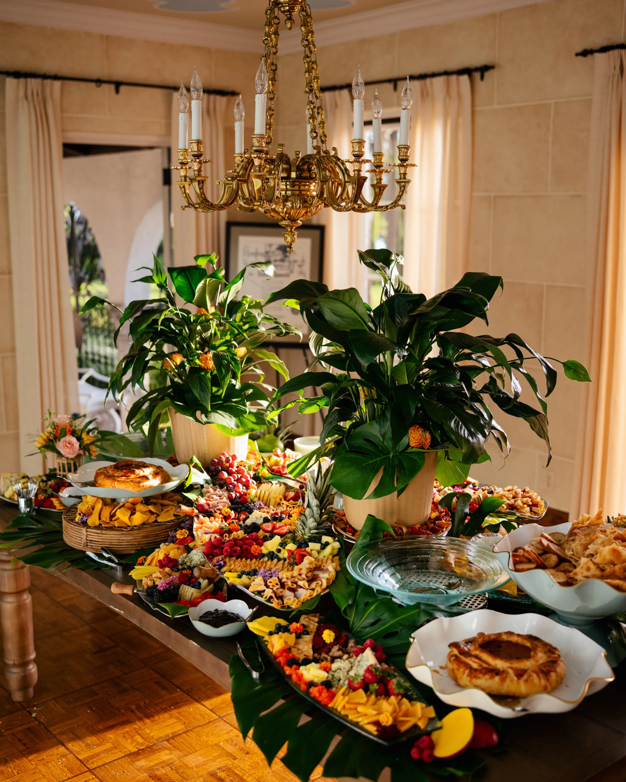 Another angle of charcuterie spread at Swisher Estate