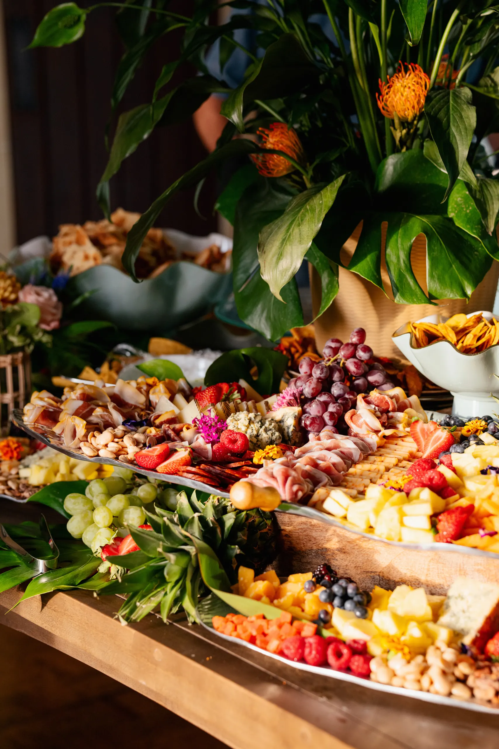 Still life styled charcuterie display at the San Marco Centennial Soirée