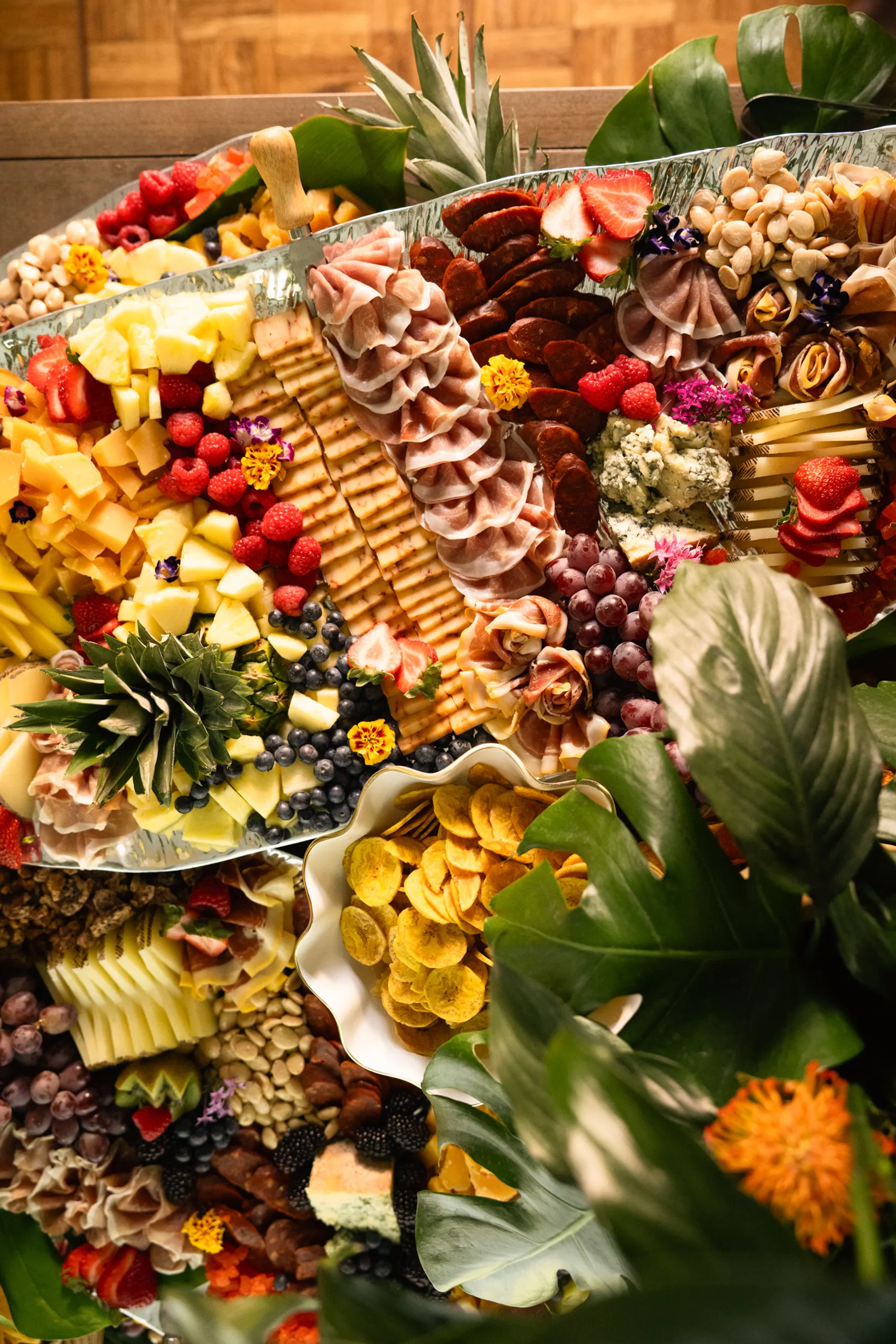 Wider view of charcuterie display at the San Marco Centennial Soirée